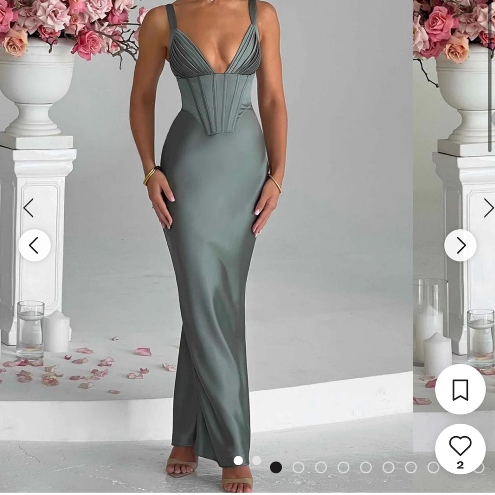 Green corset baby boo dress